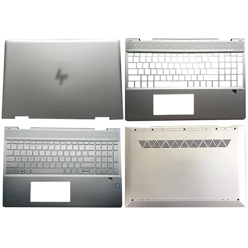 

For HP ENVY X360 15-DR 15M-DR 15-DR1005TX 1006TX 1007TX L55038-001 Laptop LCD Back Cover/Palmrest/Bottom Case Silver