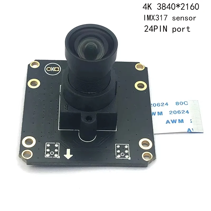 Модуль камеры HD 4K IMX317 24PIN 3840*2160 30FPS FF MIPI CSI PCB + FPC для машинного зрения