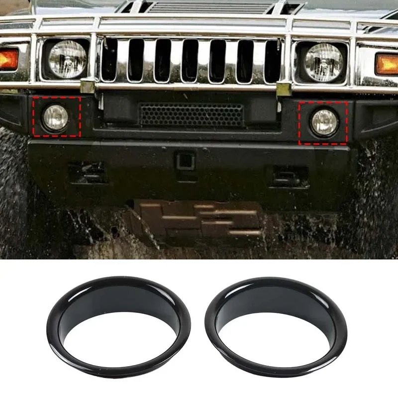 

Для Hummer H2 2003-2009 декоративное кольцо передней противотуманной фары Декоративное кольцо передней противотуманной фары Модифицированные аксессуары ABS яркий свет 2 шт.