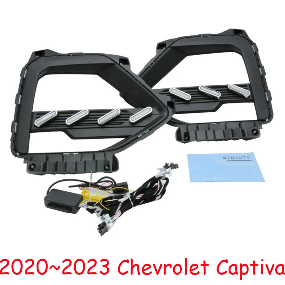 

Автомобильный бампер фары для Chevrolet Captiva дневсветильник 2020 ~ 2023y DRL автомобильные аксессуары светодиодный ные фары Captiva противотумансветильник