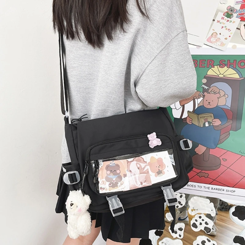 

Сумки-мессенджеры через плечо в стиле Харадзюку, сумка на плечо для женщин и девушек