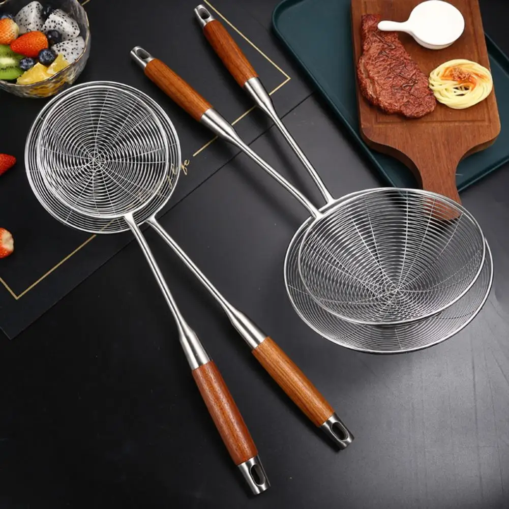 High Quality Stainless Steel Spider Web Strainer Design Heat Resistant Portable Cooking Spoon Household Goods | Дом и сад