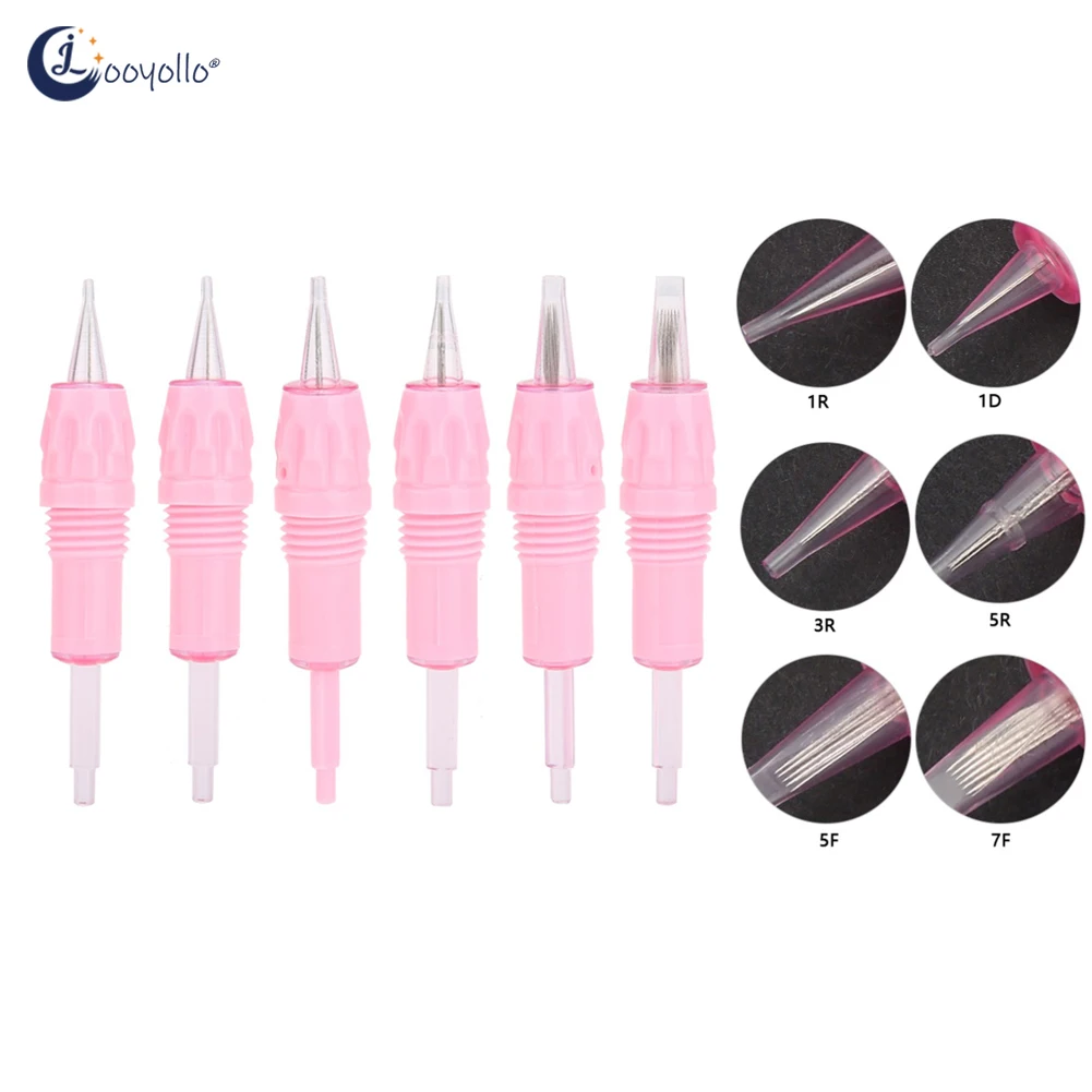 

10Pcs Disposable 9mm Screw Tattoo Cartridge Needles Candy For Charmant Machine Permanent Lips Eyebrow Makeup Needles