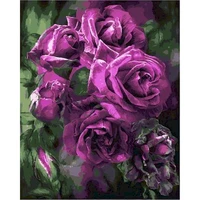 gatyztory 60%c3%9775cm painting by numbers for adults markers by numbers purple flowers paint by numbers for home decor handworks