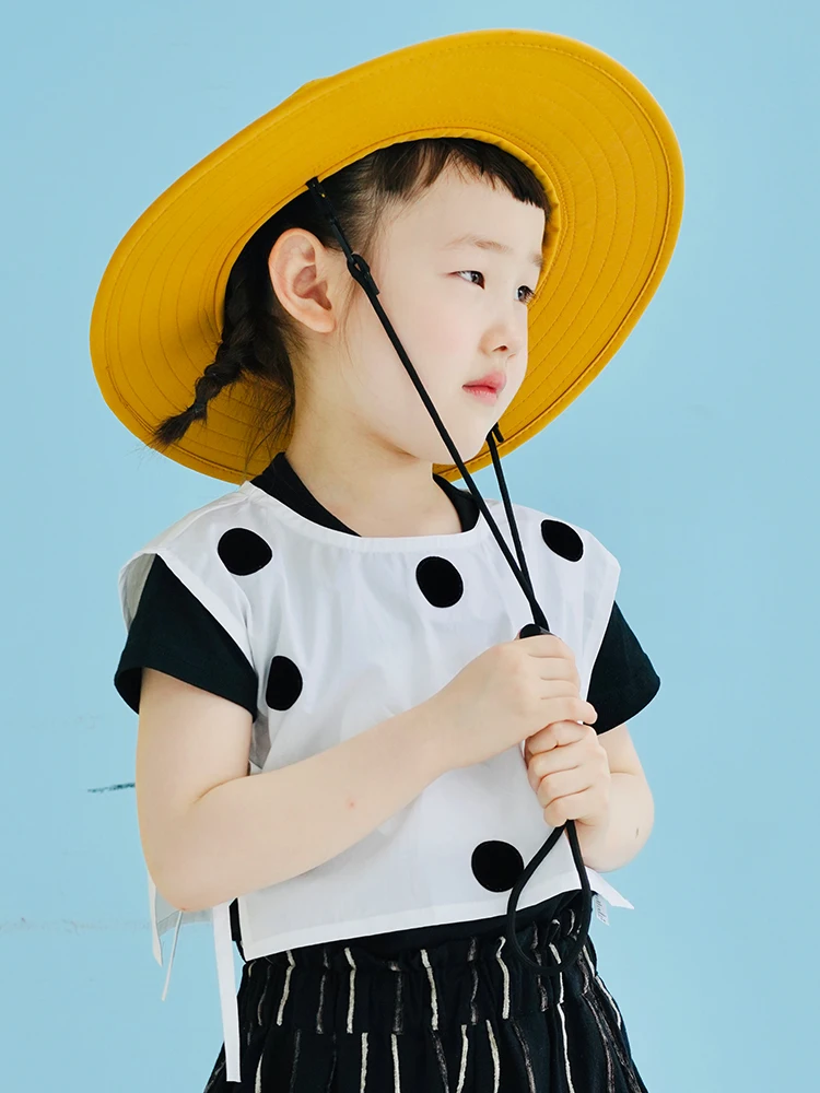 

imakokoni 2022 original children's clothing cotton white blouse sleeveless vest all-match top summer 22930