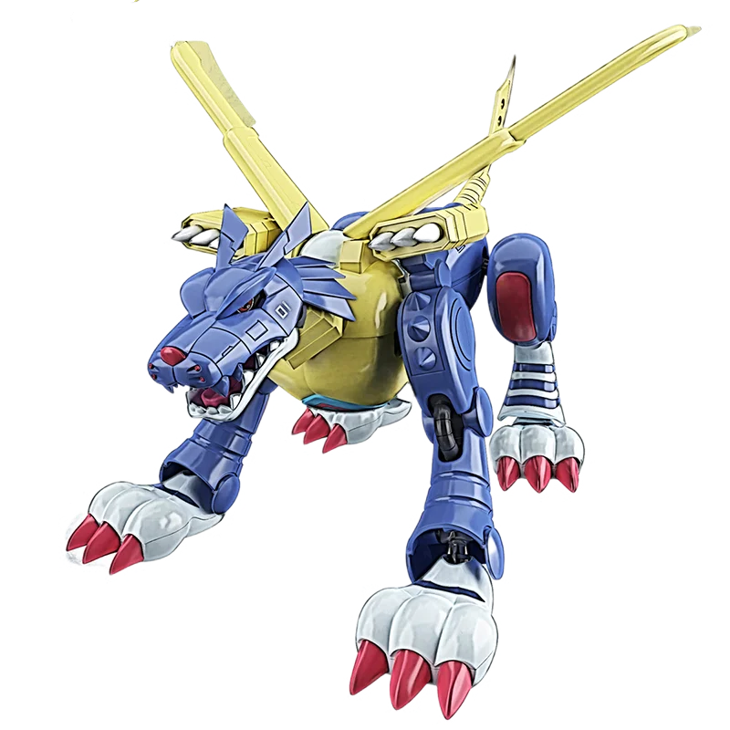

Bandai Anime Peripheral figure Digimon Adventure Metal Garurumon Ishida Yamato Ultimate Gabumon Toys Garage Kit Model Gift