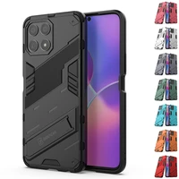 for honor x8 cover case for huawei honor x8 capas new armor stand kickstand shockproof back holder cover for honor x 8 x8 fundas