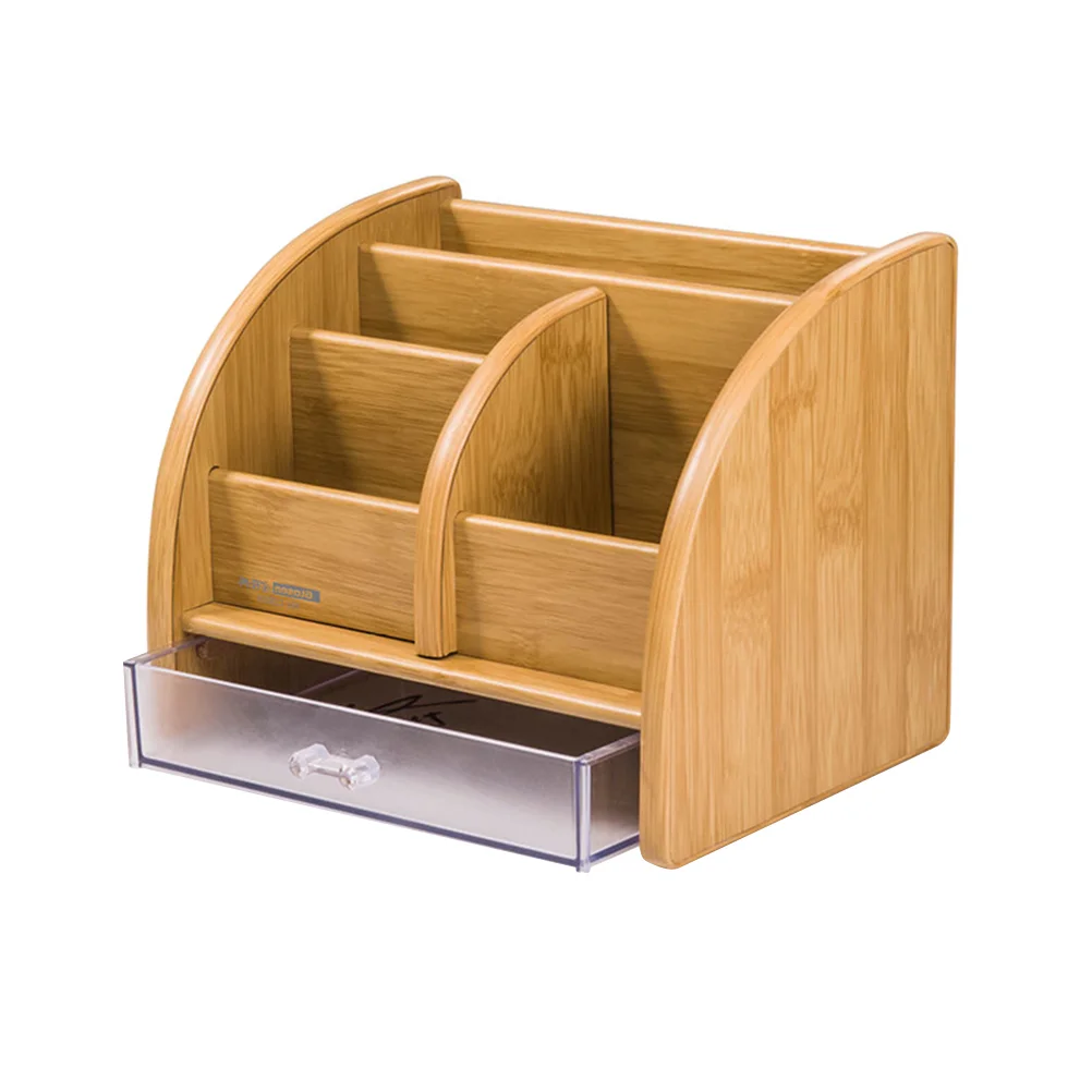 

Wooden Pen Container School Stationery Remote Holders Pen Storage Case Desk Accessories Wooden Pen Holder