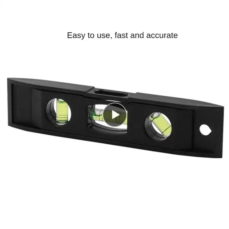 

Spirit Level Mini Pocket High Precision Horizontal Ruler Abs Shell Portable Machinery Leveller Measure Tool Gradienter 3 Bubble
