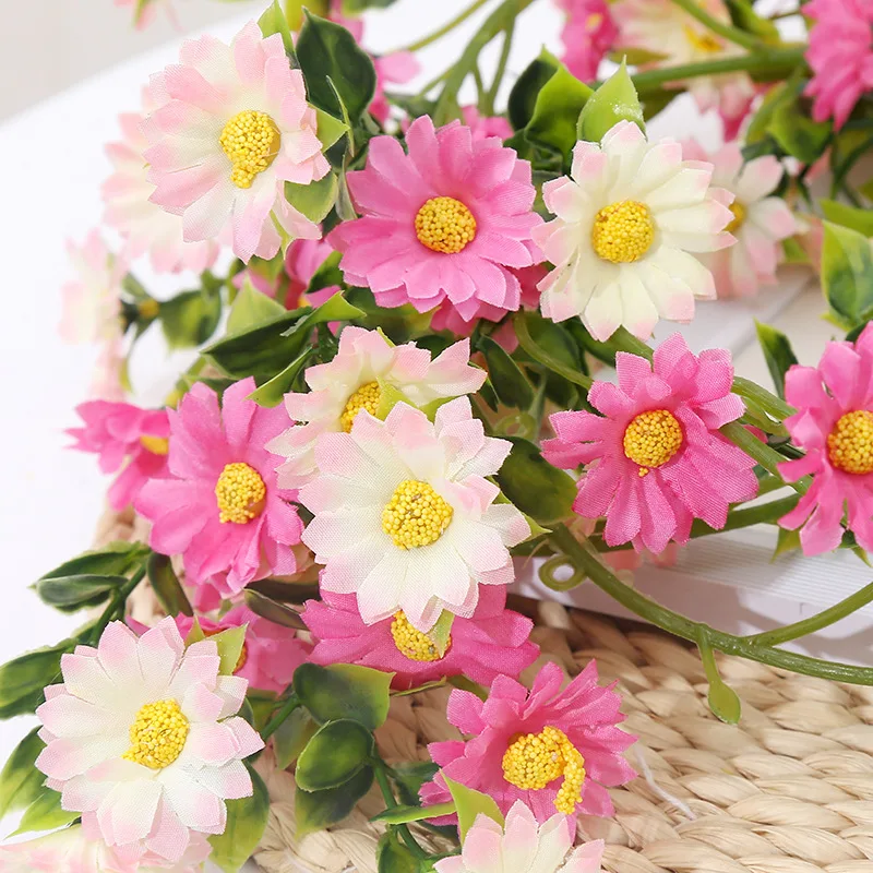 

Simulation Sunflower Daisy Garden Flower Vine Sunflower Fake Flower Rattan Living Room Winding Indoor Decoration Blocking