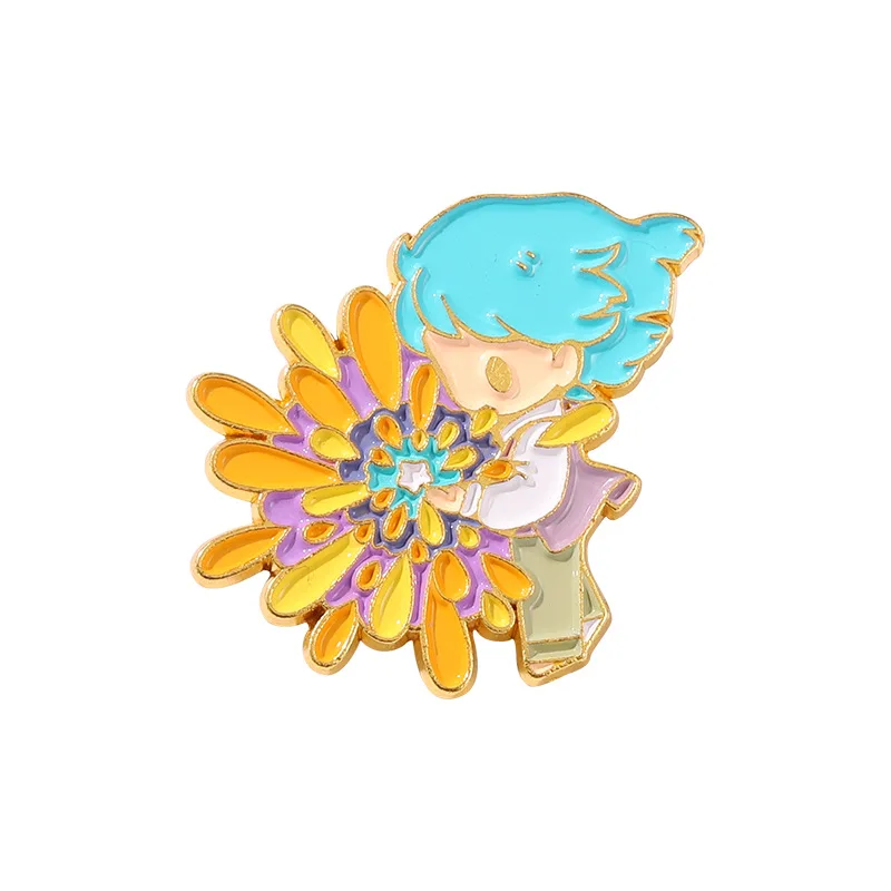 

Howl's Moving Castle Enamel Pin Brooch Sophie Fire Demon Calcifer Hang Clothes Turnip Head Studio Ghibli Fans Collection