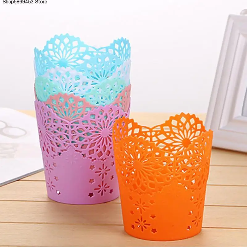 

mini Plastic Storage Basket for Desktop Bathroom Family Sundries Pen Pencil Storage Basket Organizer Vintage Container6 colors