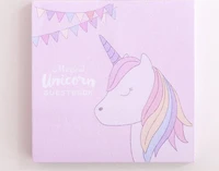 cute cartoon rainbow unicorn square memo pad sticky notes memo notebook stationery school supplies diy decoration message note