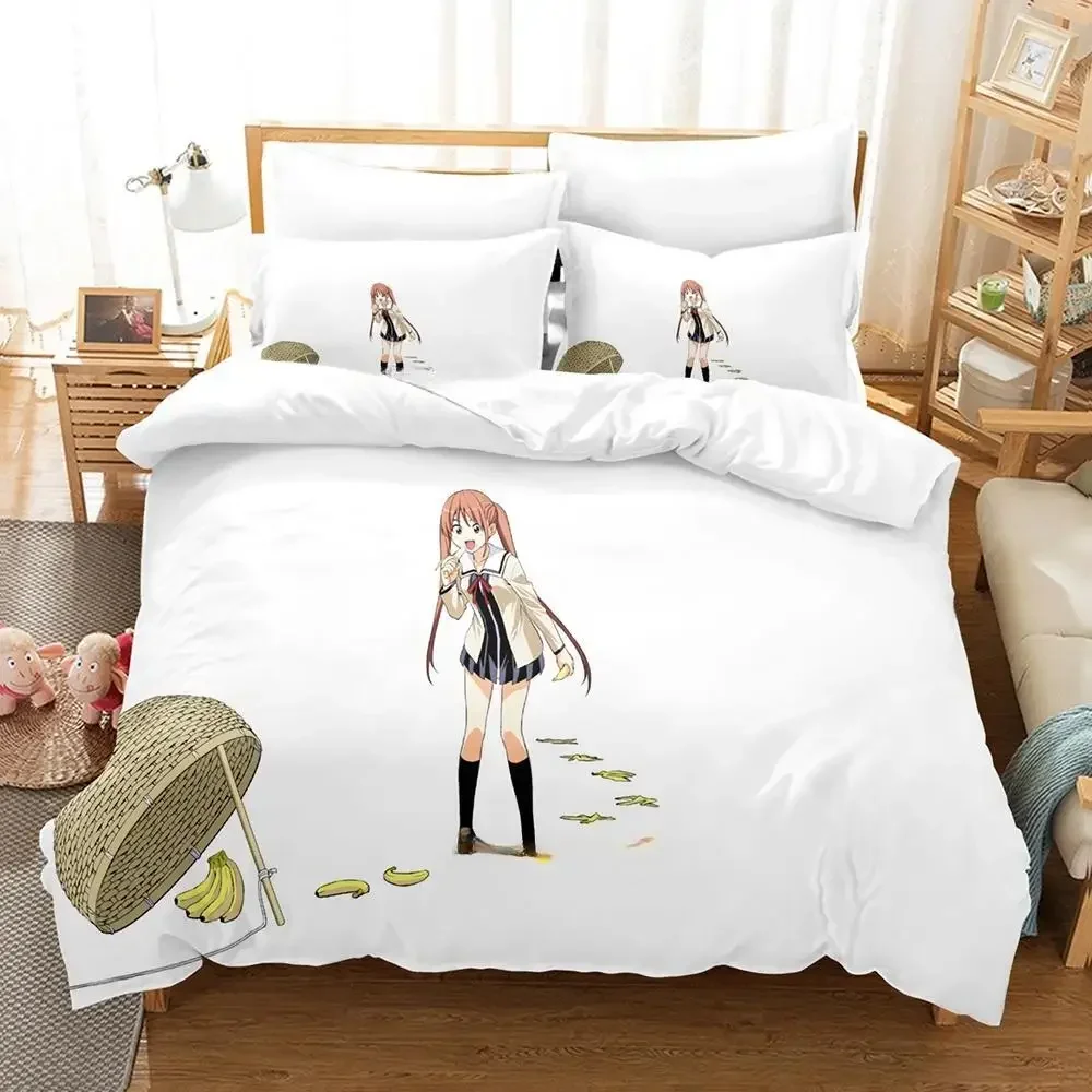Новый комплект постельного белья Aho Girl Single Twin Full Queen King Size, комплект постельного белья для взрослых и детей, комплекты пододеяльников для спальни, крутой комплект простыней в стиле аниме (art.: 3920cd00f2e8f) - 3920cd00f2e8f