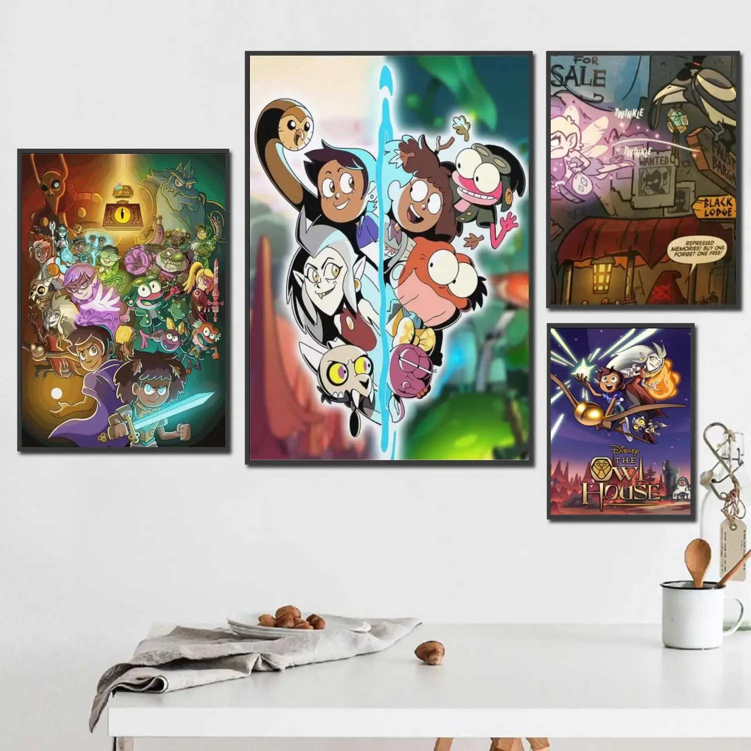 

owl house cartoon 24x36 Decorative Canvas Posters Room Bar Cafe Decor Gift Print Art Wall Paintings