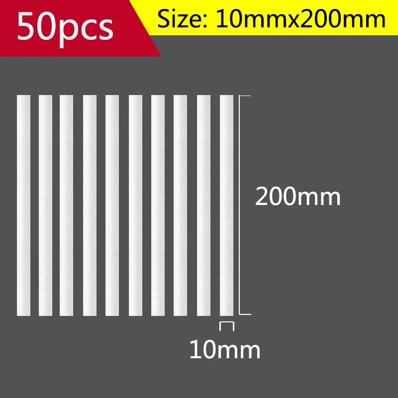 

Фильтры 10 мм x 200 мм 50 шт. для увлажнителя воздуха на 1 литр