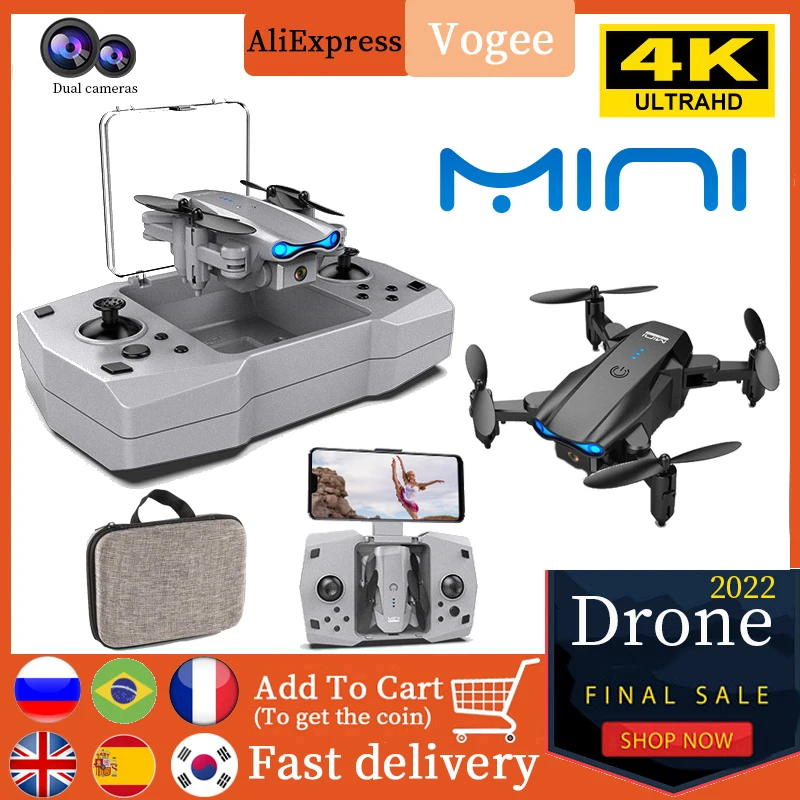 

New Mini KY906 Drone 4K Professional HD Camera WIFI FPV Dual Camera Foldable Helicopter RC Quadcopter Drone Toy
