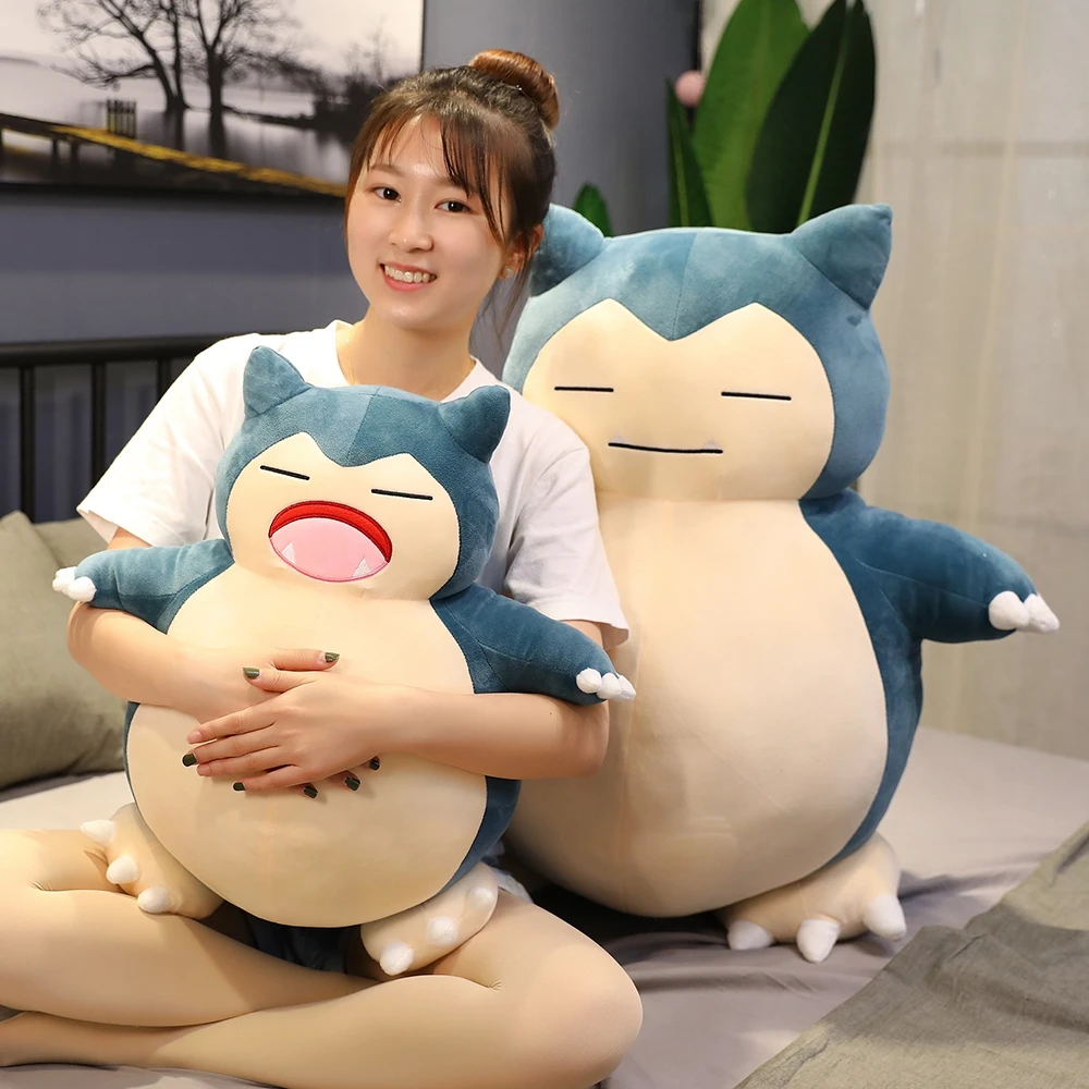 

Большой размер, Покемон, Мультфильм Плюшевая Игрушка снорлакс, аниме фильм, карманные монстры, Новая редкая мягкая игрушечная кукла-животно...