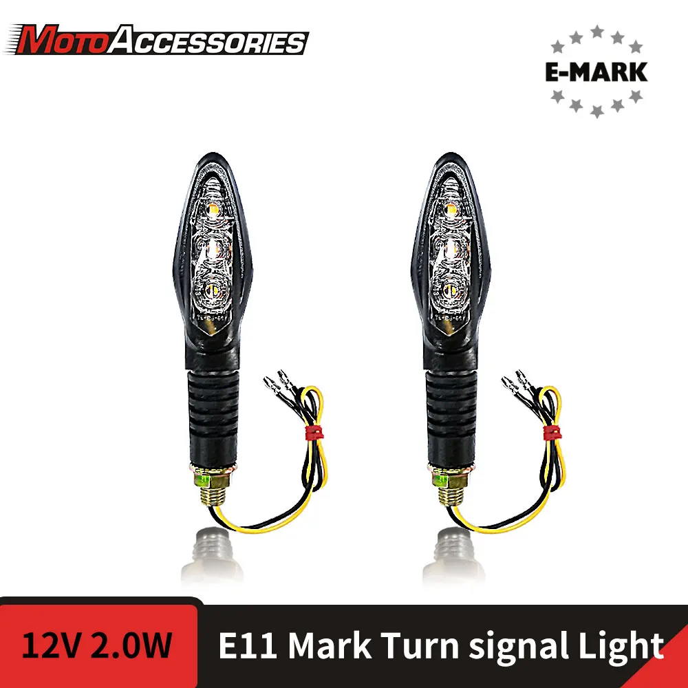 

Indicator Light Turn Signal For Harley Kawasaki Yamaha Suzuki Off Road Motorcycle Universal Flasher Front Rear Blinker Lamp