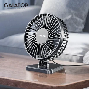 Настольный мини-вентилятор GAIATOP, настольный бесшумный USB-вентилятор для офиса, с тремя скоростями, подходит для дома и офиса