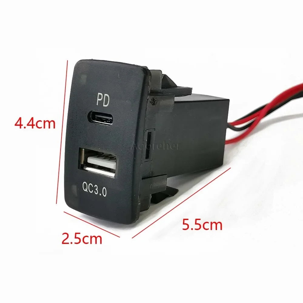 Автомобильное быстрое зарядное устройство с двумя USB-портами 12 В адаптер питания