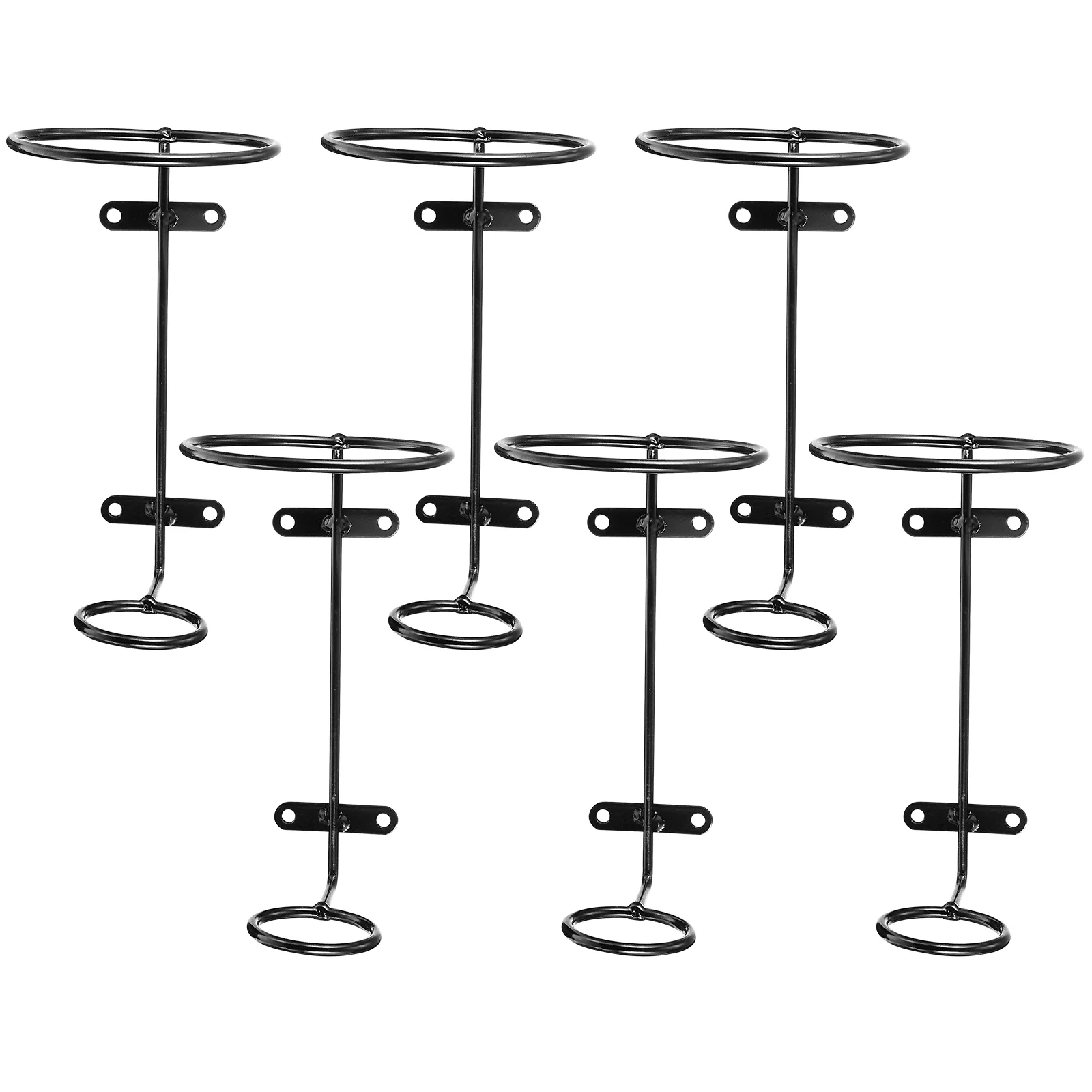 

Rack Holder Wall Bottle Iron Mounted Metal Stand Display Goblet Decorativeshelf Racks Storage Organizer Champagne Wire