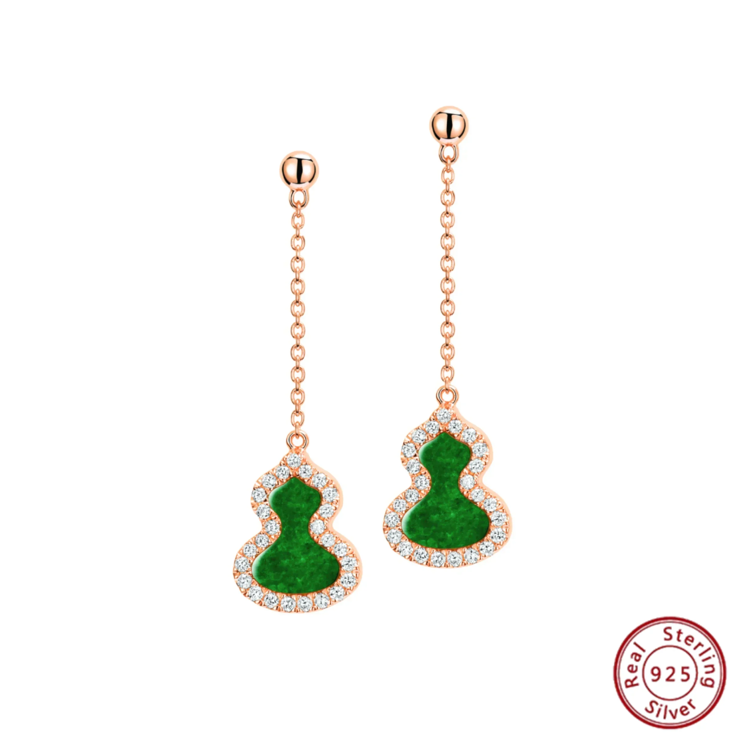 Новое поступление 2024: женские серьги-гвоздики Qeelin S925 из чистого серебра шикарный