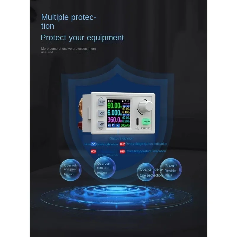 RK6006 цифровой дисплей регулируемый источник питания постоянного тока с