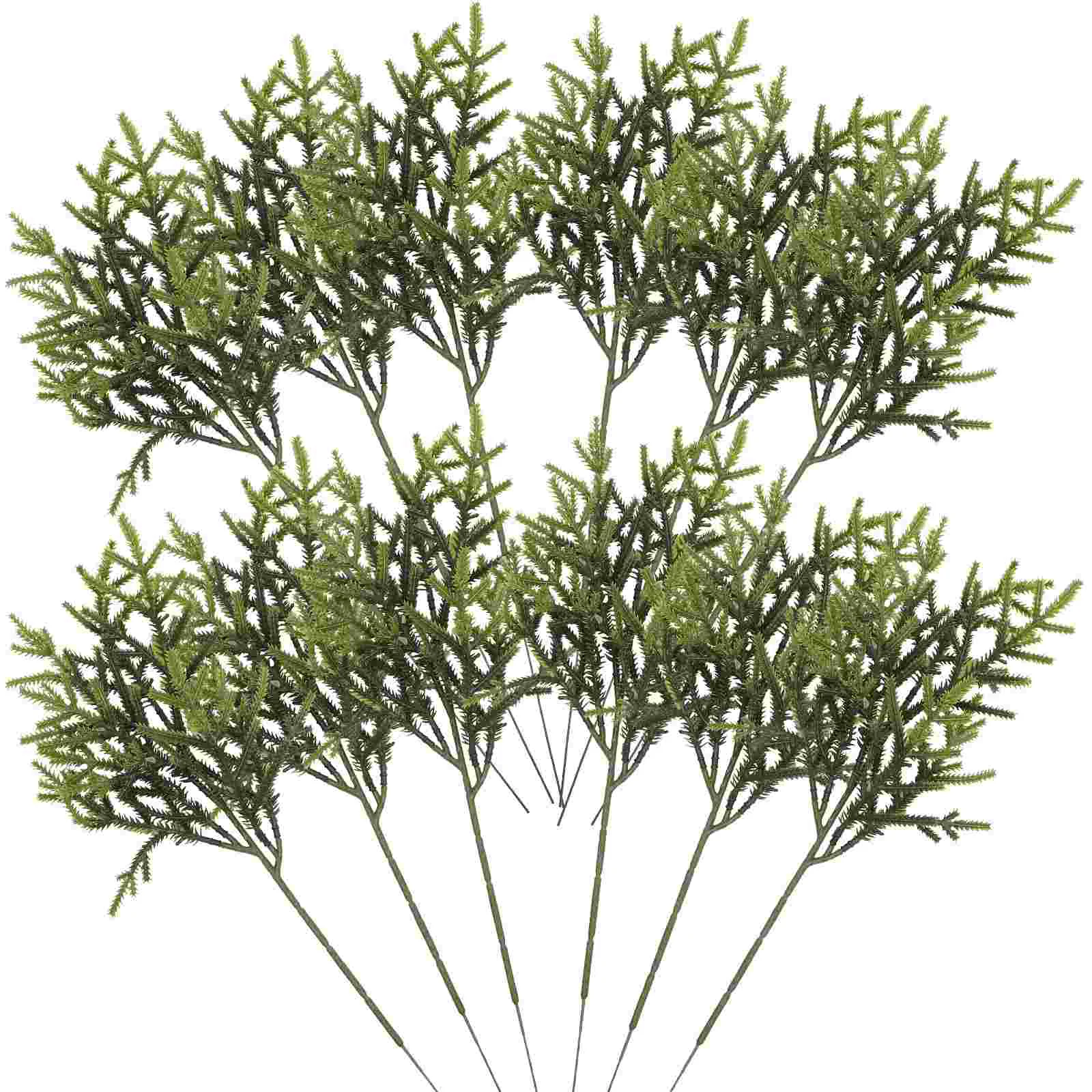 

Fake Plants Large Faux Pine Needles Stems Artificial Leaves Ornament Decor Wreath Adornment Pick Xmas Gift