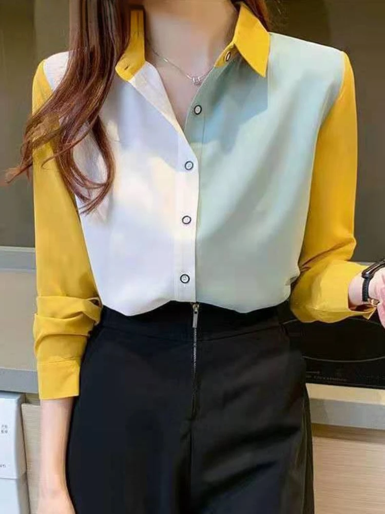 blusas mujer de moda 2022 summer Top female women shirts Women's white elegant shirt Blouses tops Long sleeve woman blouse