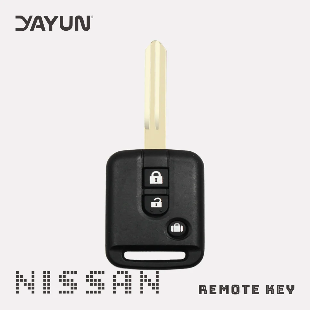 

YAYUN Replacement Remote Car Key Shell Case Fob Keyless Entry 2 Button ForNissan Qashqai Micra Navara Almera Note