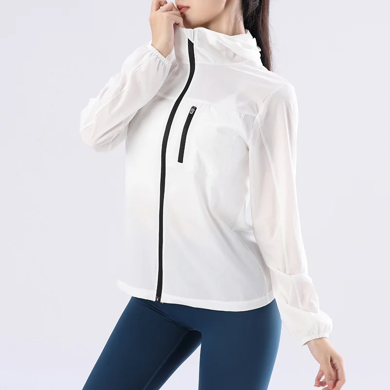 

Women Sport Jacket Zipper Yoga Coat Clothes Quick Dry Jacket Running Hoodies Slim Top Running Coats Workout Clothes Woman