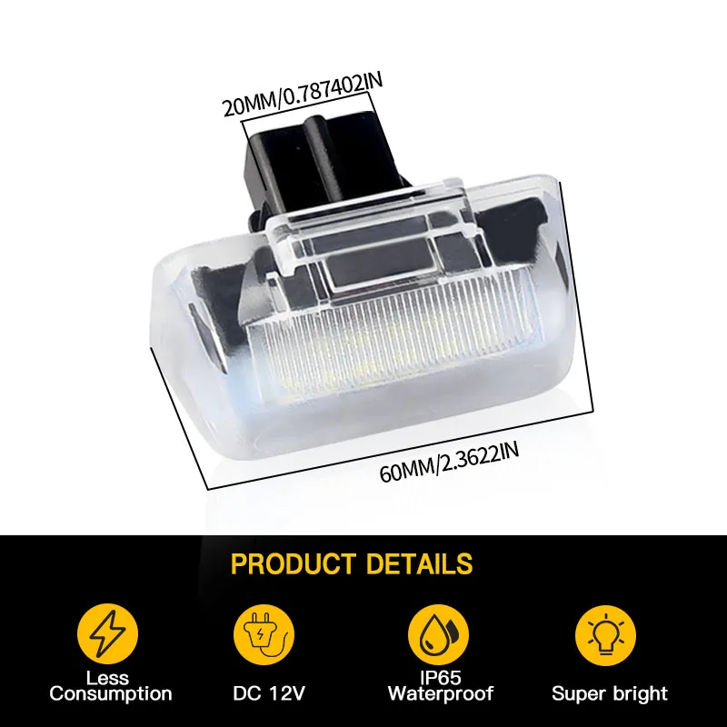 2 шт. освещение номерного знака автомобиля SMD светодиодный светильник для Ford Transit