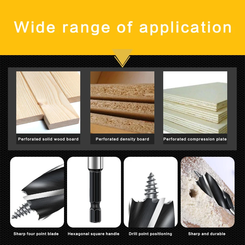 Спиральное сверло из высокоскоростной стали с шестигранной ручкой 6 35 мм 10-35