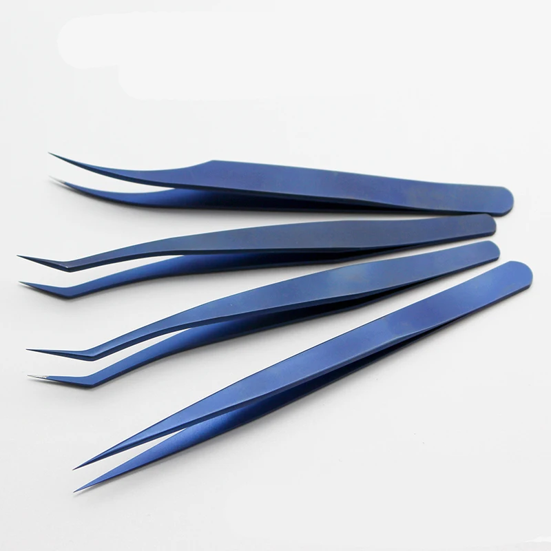 

Titanium alloy eyelash stylist grafting, eyelash planting, flower tweezers, high-precision dolphin tweezers, hair removal, eyebr