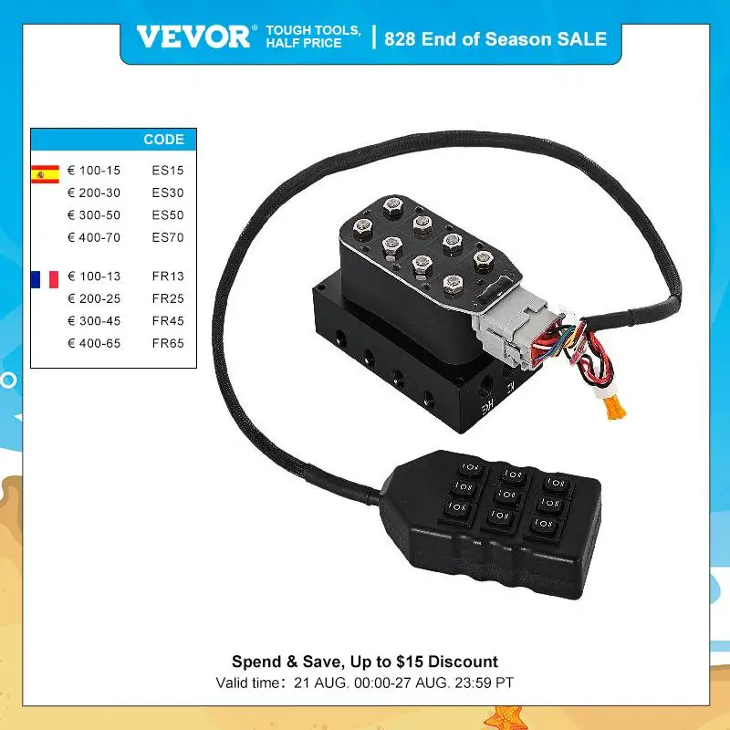 VEVOR Air Ride Valve Manifold Solenoid Control Valve 200 PSI