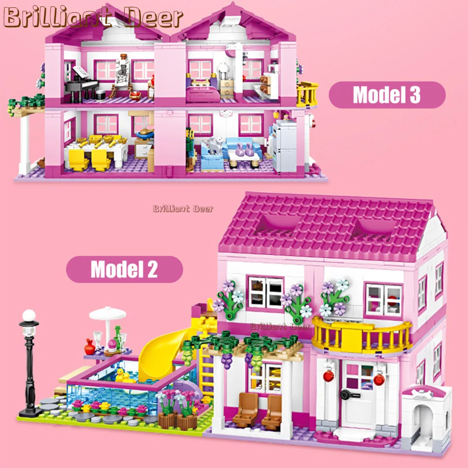 Дом для друзей и семьи двухэтажный летний отпуск вилла горка бассейн городской