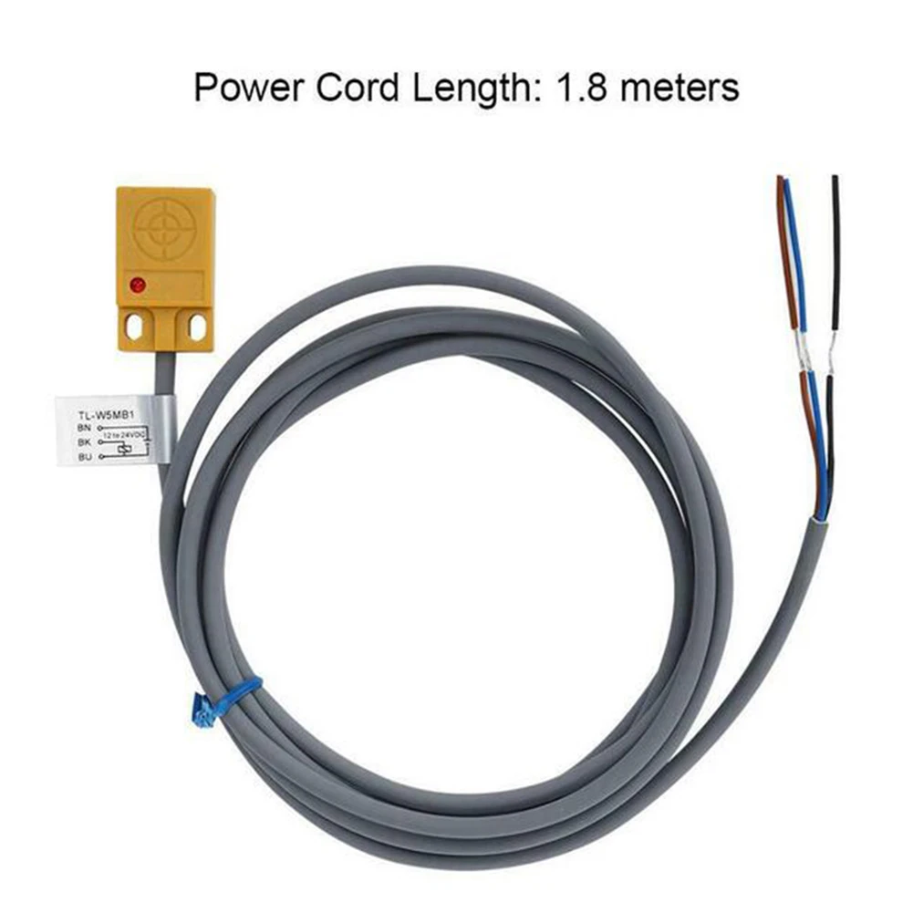 Практичный бесконтактный переключатель TL-W5MC1 DC12-24V Induktiver Proximity NPN 3-проводной