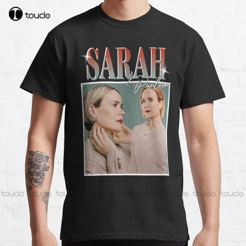 

New Sarah Paulson Ratched Asylum Classic T-Shirt Pride Shirt Cotton Tee Shirt Xs-5Xl Streetwear Tshirt New Popular