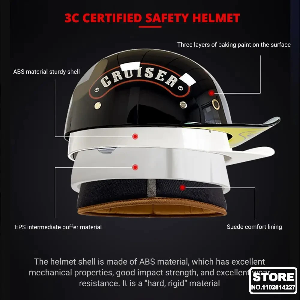 Кепка для мотошлема в стиле ретро мужчин и женщин
