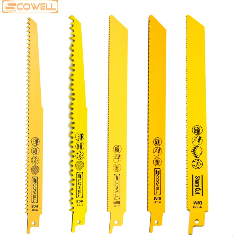 5 шт./упаковка, лезвия для сабельной пилы, 8 дюймов, 9 дюймов