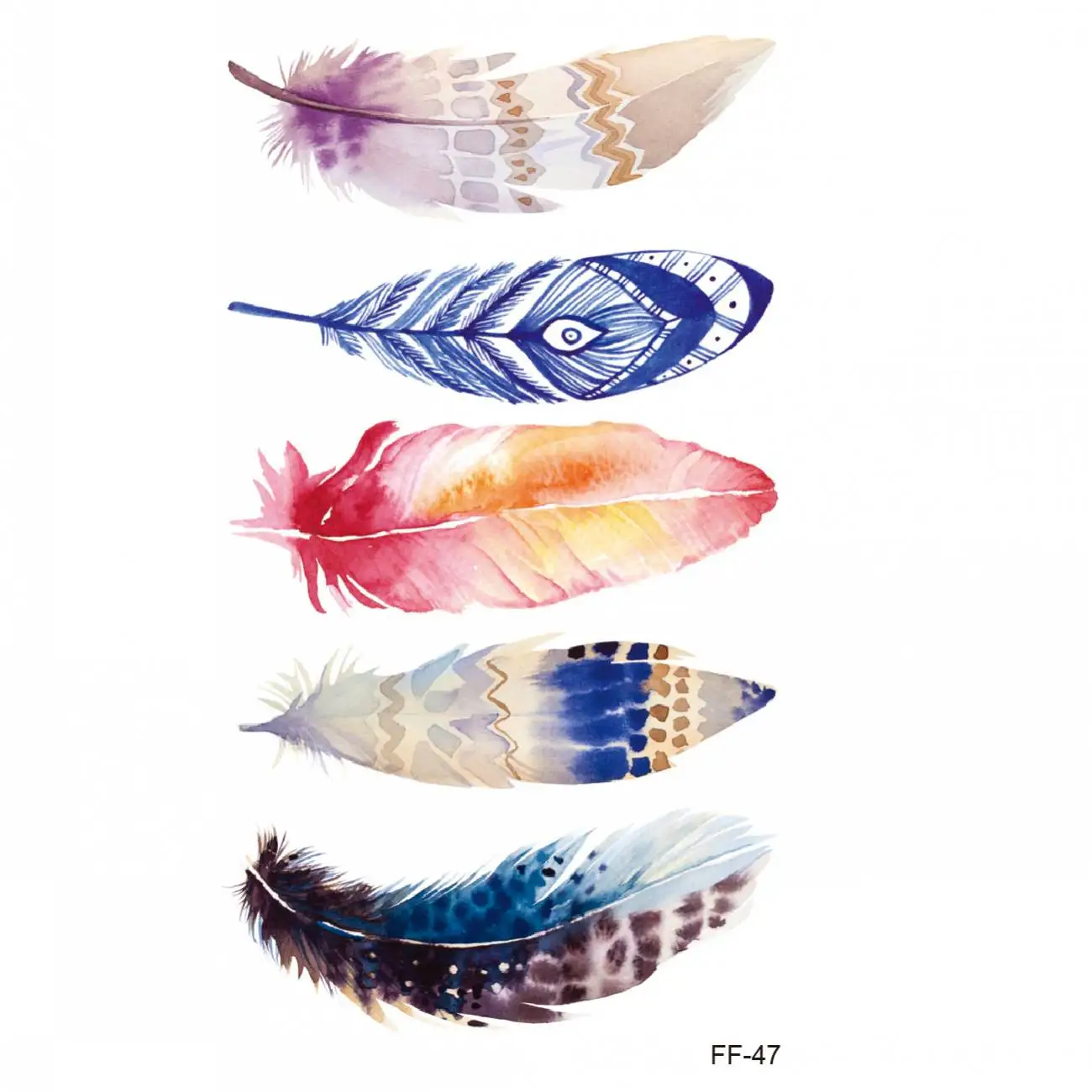 Водостойкие временные тату-наклейки 1 шт. панда ветер колокольчики грудь