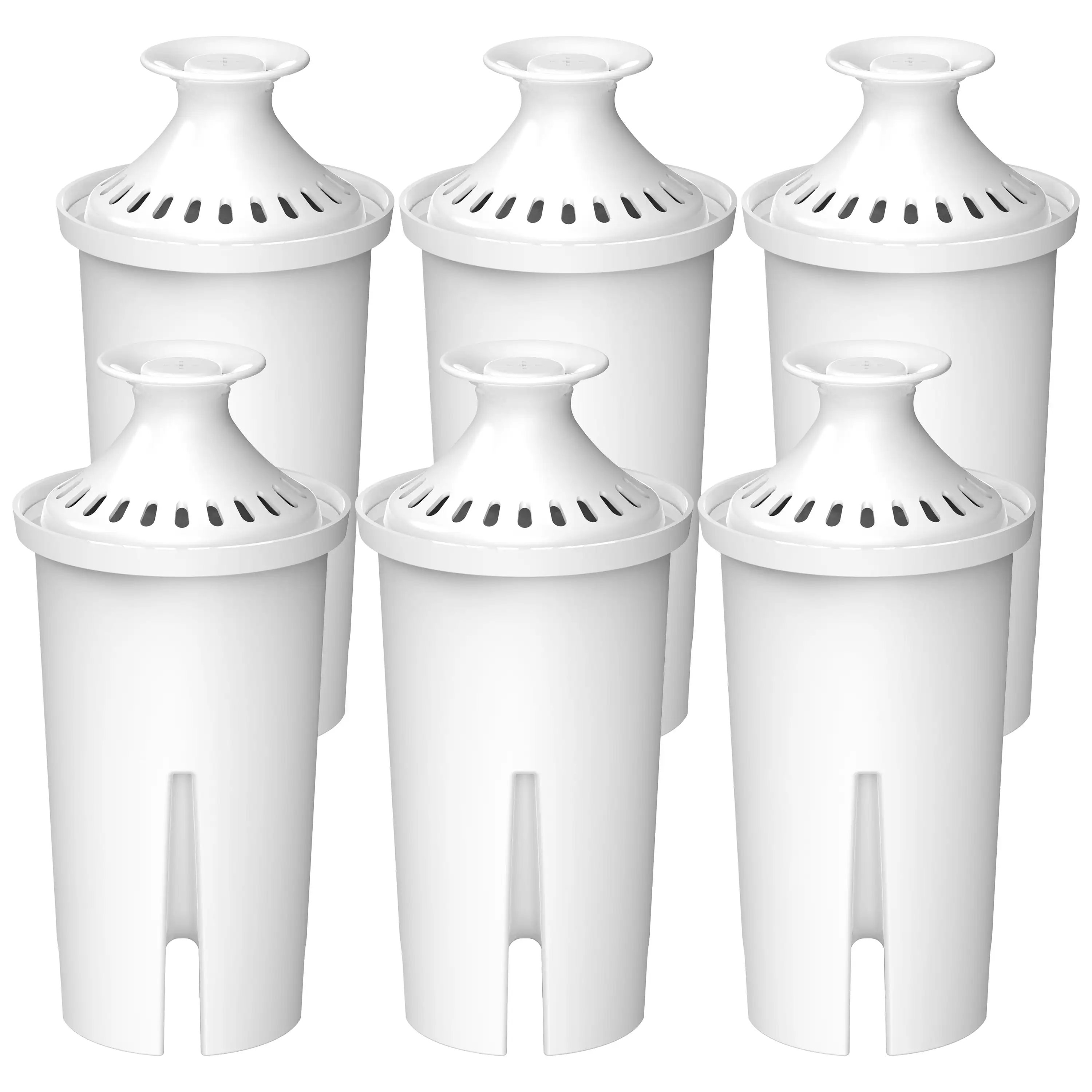 6 Pack Water Filter, Replacement for Brita Pitchers & Dispensers, Compatible with Brita Classic 35557, 987554, Mavea 107007, 766
