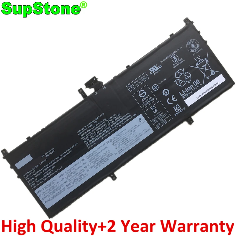 Аккумулятор для ноутбука SupStone L19C4PD1 L19D4PD1 L19M4PD1 для Lenovo YOGA 6 13ARE05,13ALC6,C640-13IML LTE,5B10U65275,L19L4PD1,SB10W6739