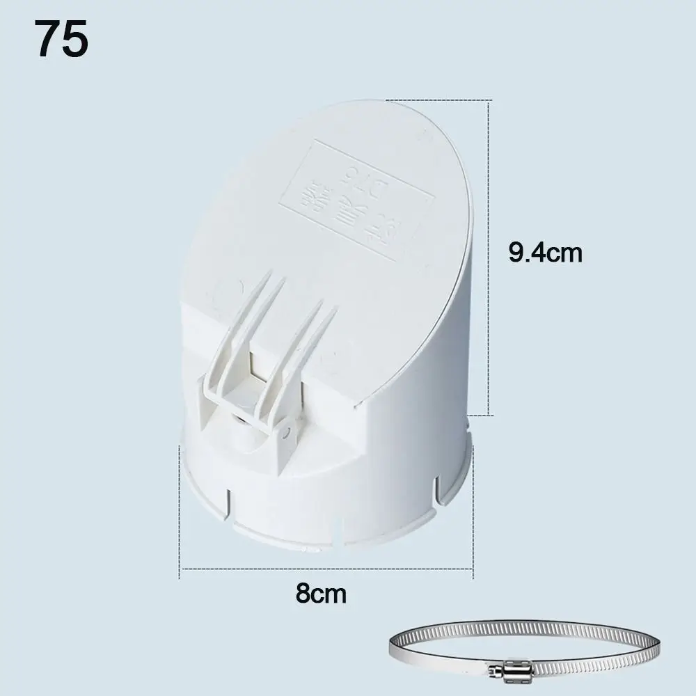 

Уличная белая дренажная труба для балкона, 50/75/110/160 мм, защита от запаха, дренаж пола, защита от насекомых, крыша, дождевая труба, крышка-фильтр