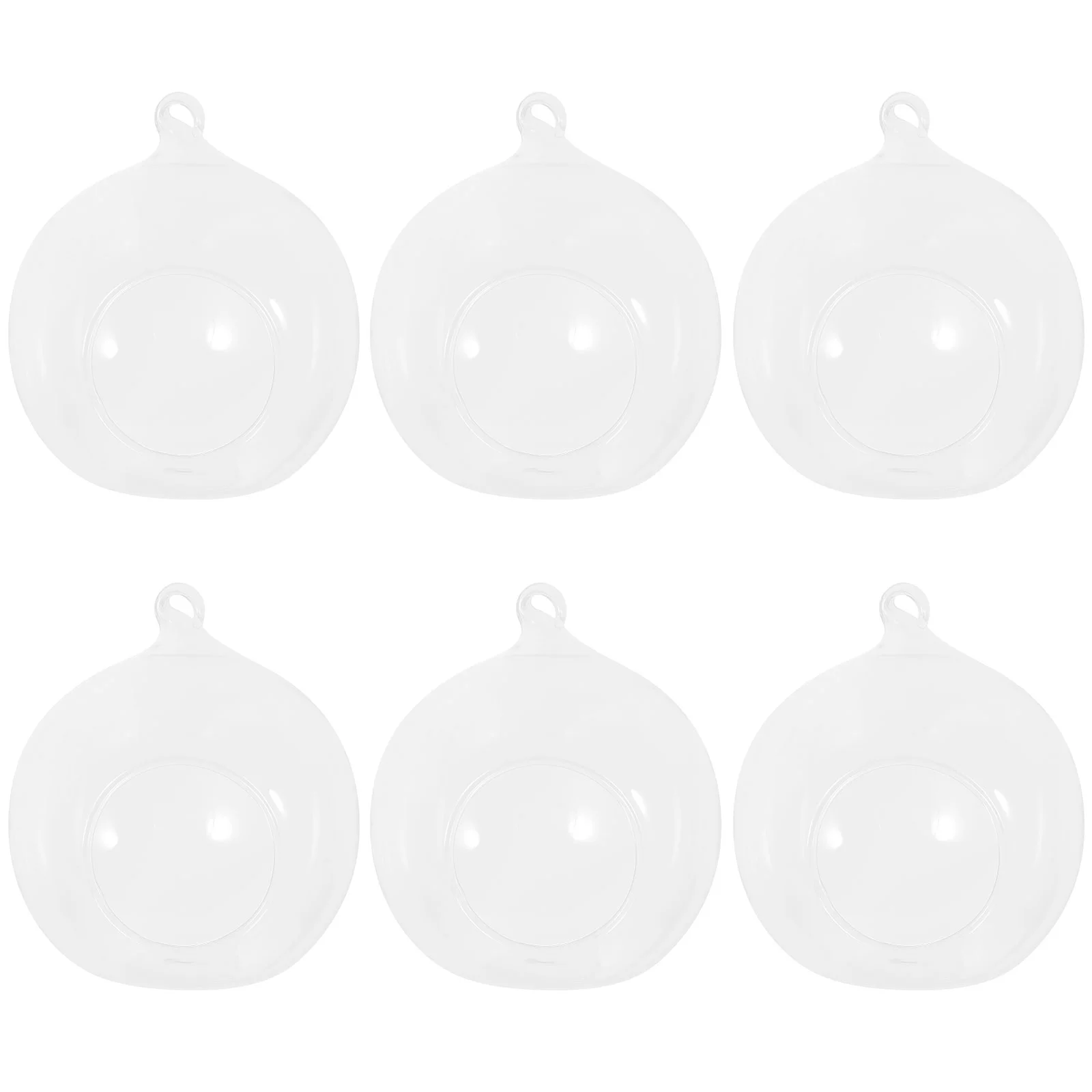 

10Pcs Glass Succulent Holder Hanging Glass Tealight Holder Plants Tea Light Holders Globe Ornament for Air