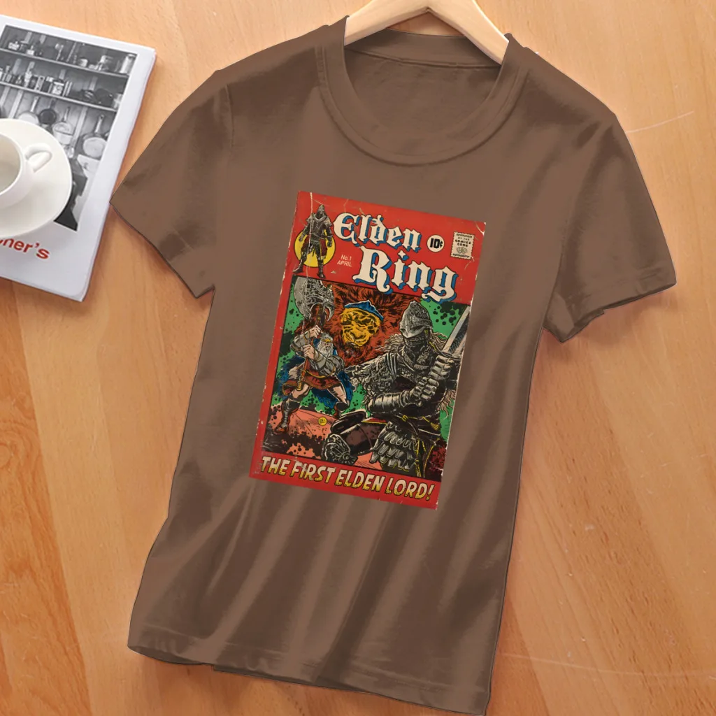 Первый Лорд Элдена! Женская футболка с принтом круглый вырез коротким рукавом