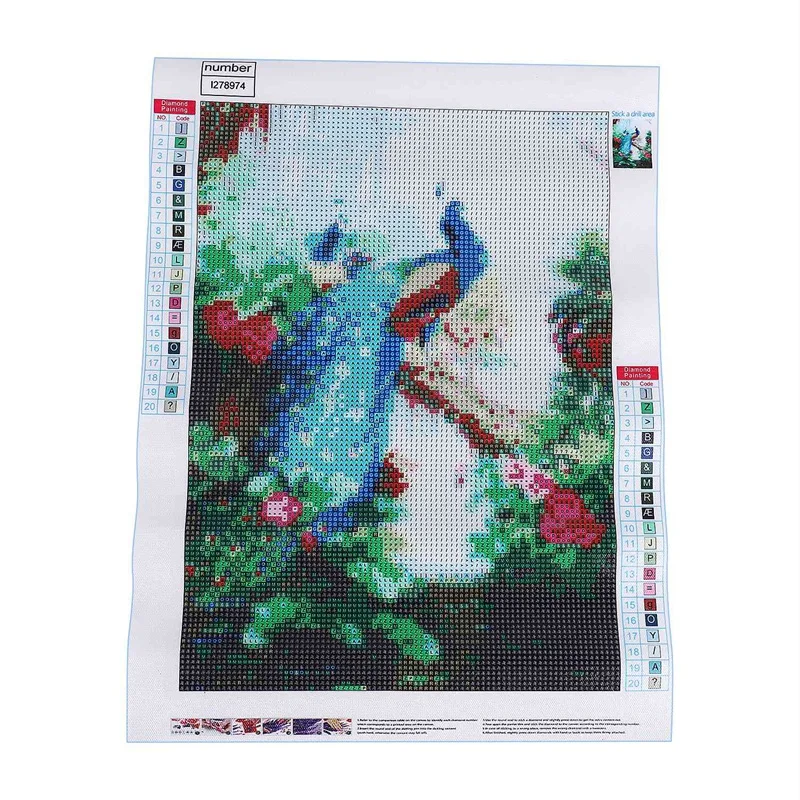 Алмазная живопись 5D &quotсделай сам&quot животное павлина алмазная Вышивка крестиком