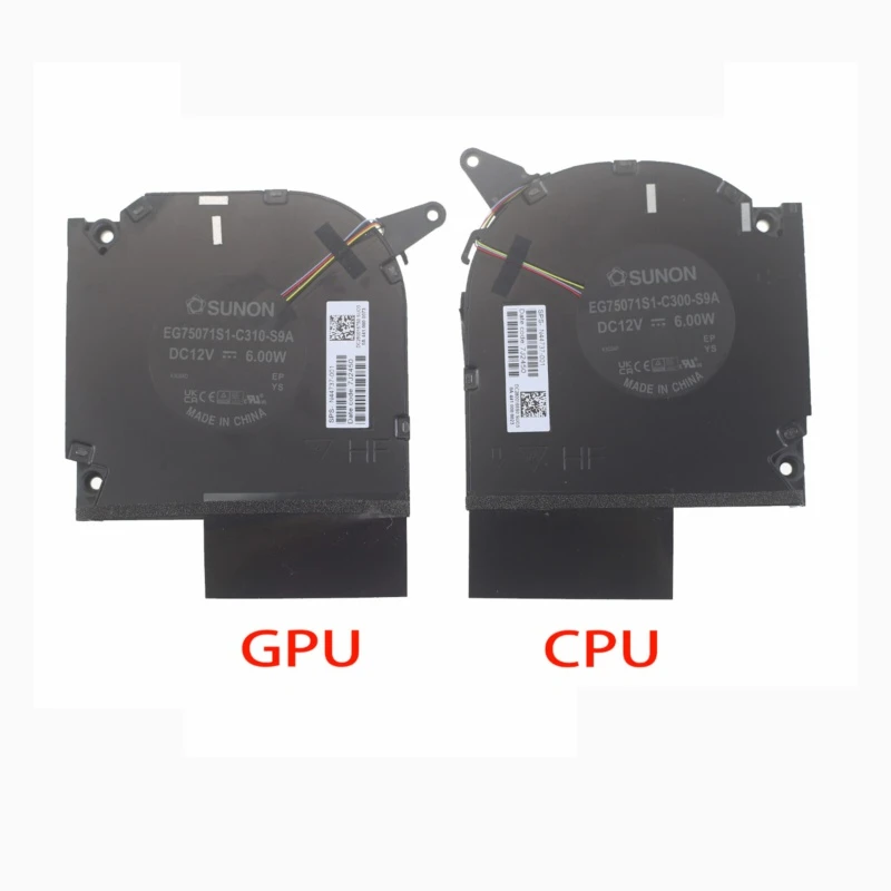 Ноутбук CPU GPU вентилятор охлаждения для HP Omen 9 16-xf 16-wf0032tx N44737-001