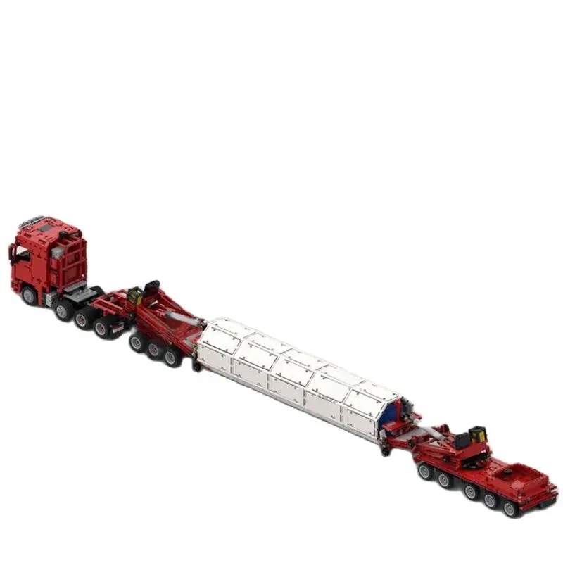

3671PCS MOC Creation Expert Trailer Giant Windmill Transporter Hi-Tech Heavy Duty Truck Blocks Model DIY Kids Toys Birthday Gift